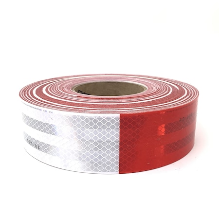Truck-Lite Red/White Reflective Tape, 2 In. X 150 Ft. 98101